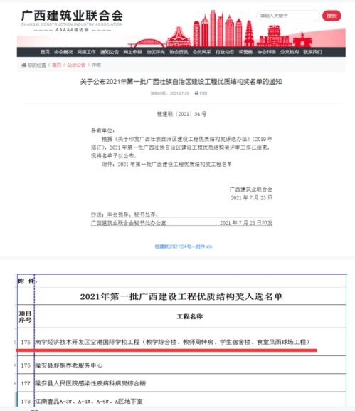 創(chuàng)優(yōu)爭先 捷報再傳 綠港集團承建項目榮獲廣西壯族自治區(qū)建設工程優(yōu)質結構獎